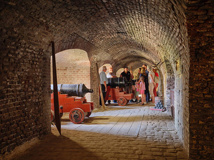 Vestingwerk Fort Sint Pieter uit 1701 op de Sint Pietersberg Maastricht met ondergrondse gangen